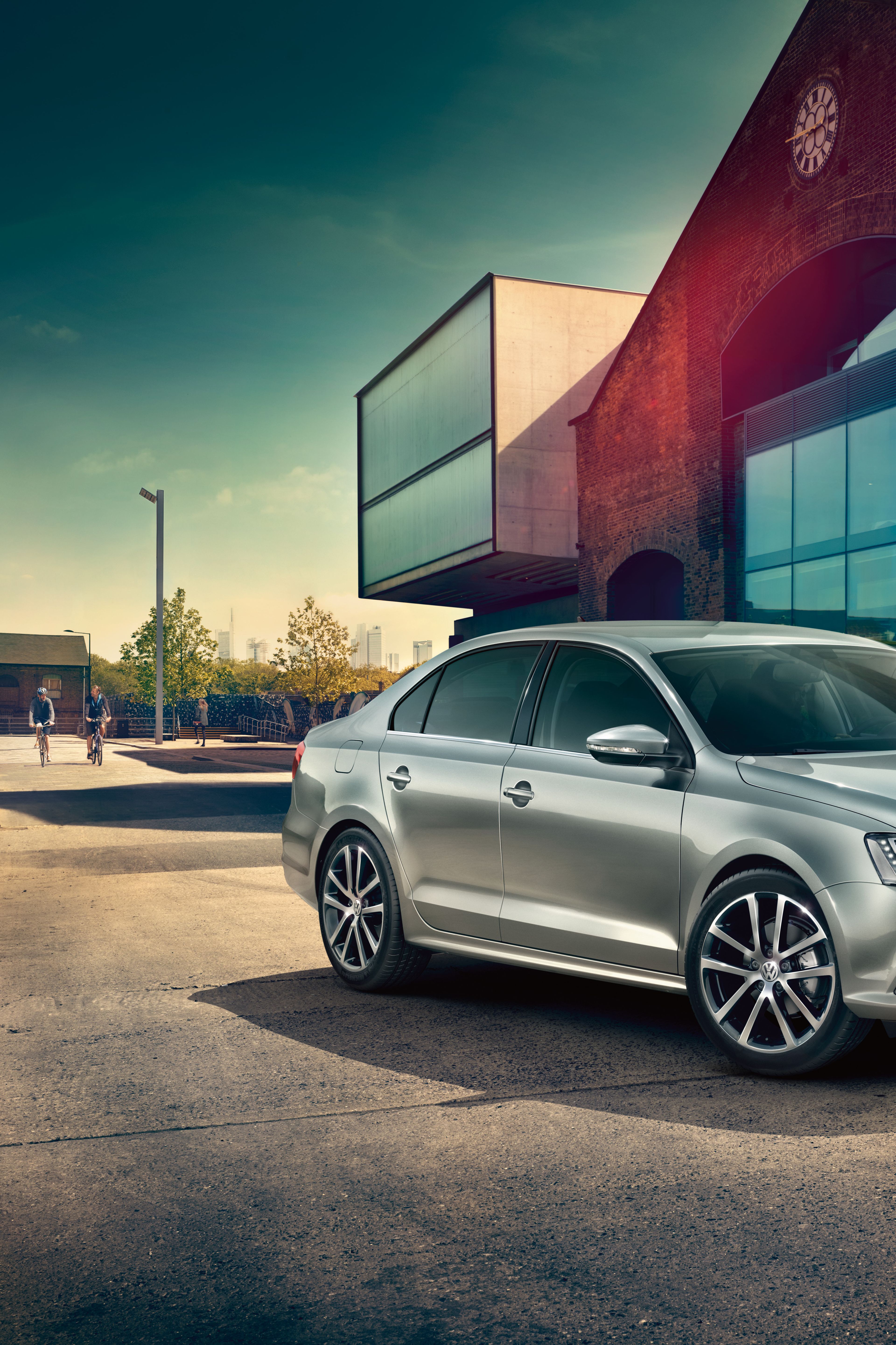 vw jetta silver seitenansicht