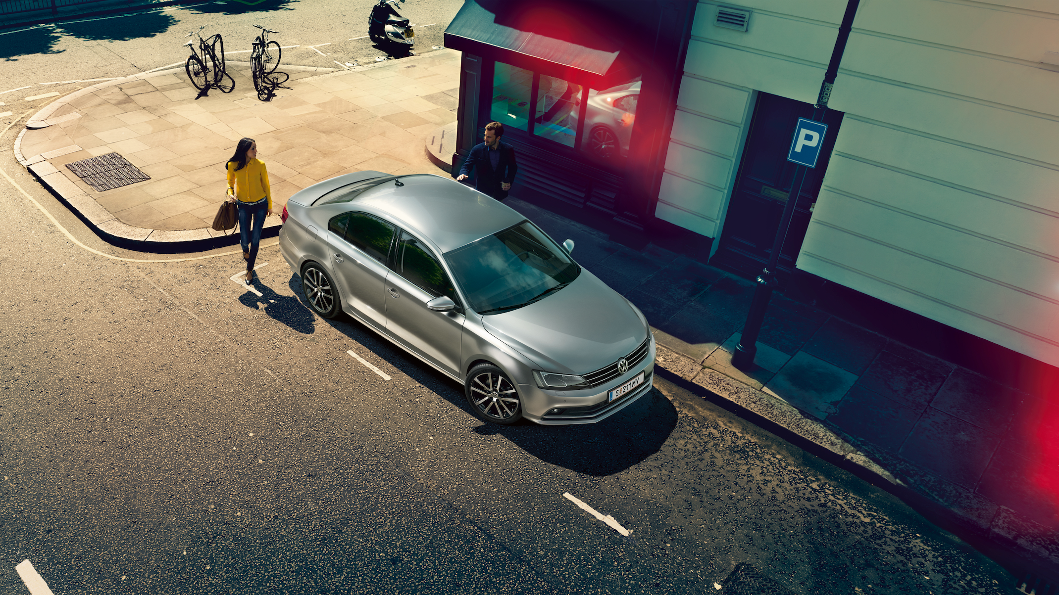 vw volkswagen jetta silver seitenansicht