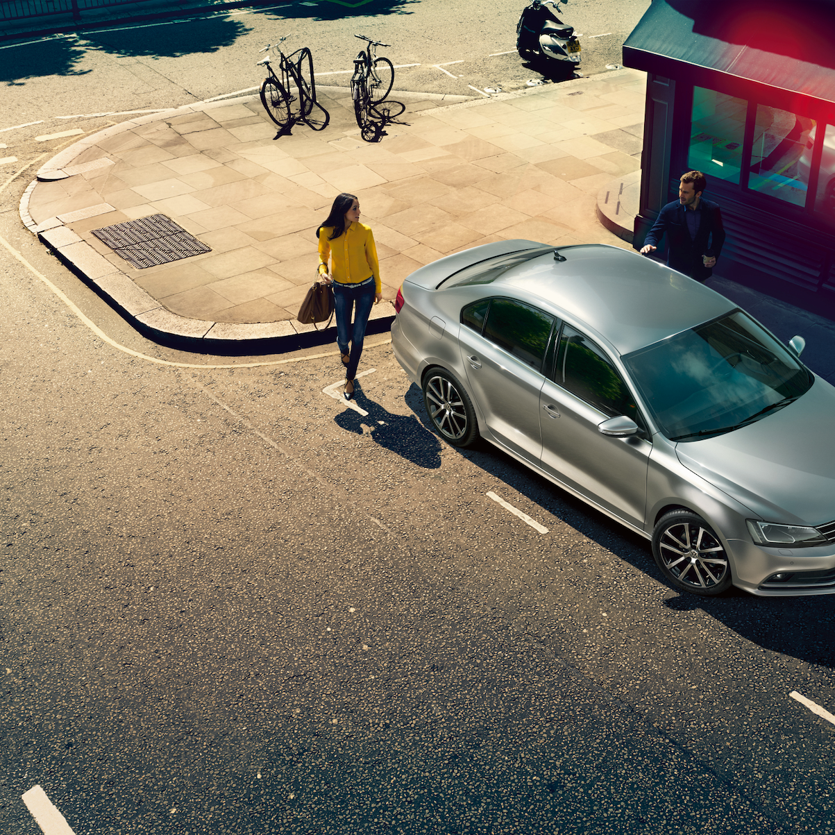 vw volkswagen jetta silver seitenansicht